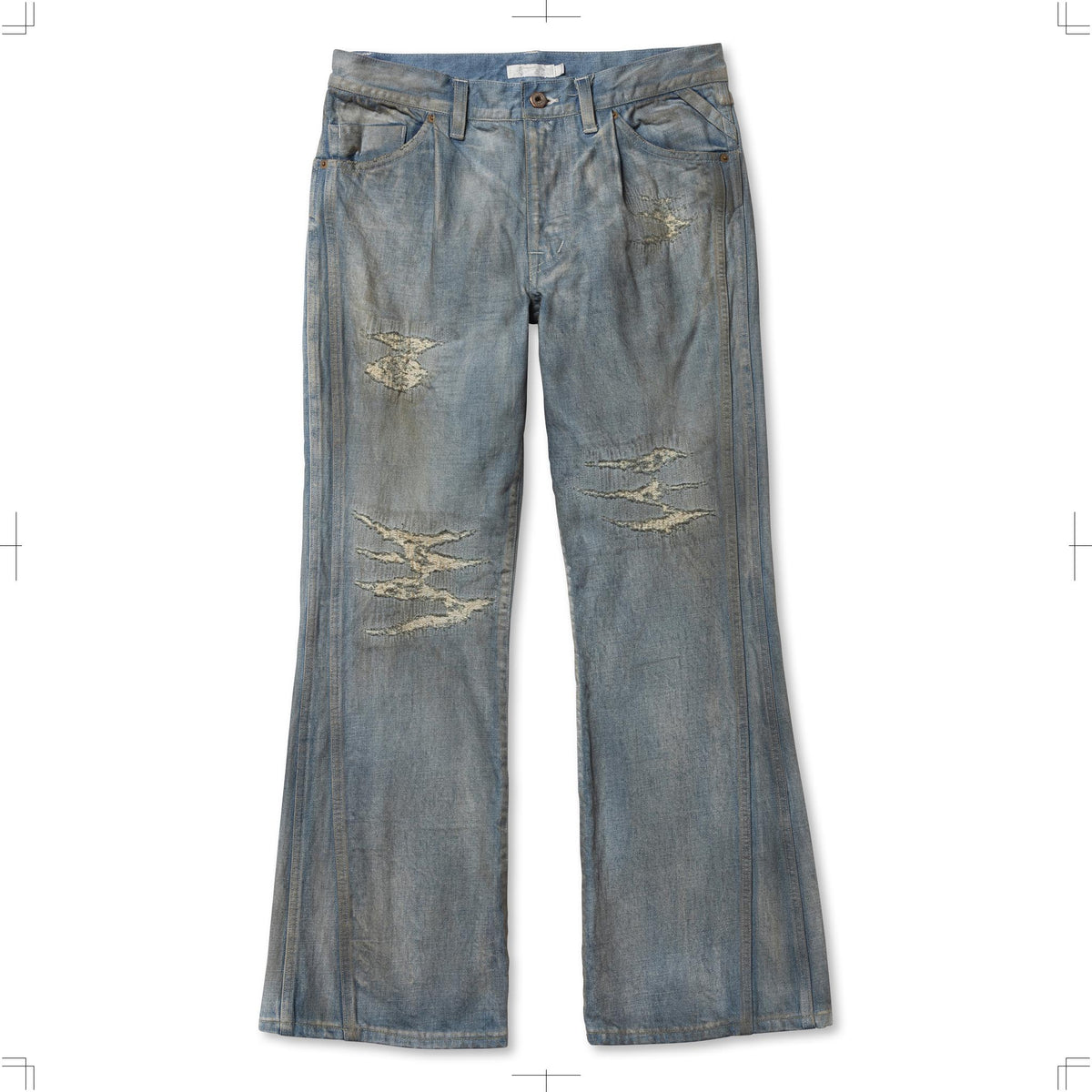 TRIPLE SEAMS 6P DENIM FLARE BORO – ROTOL