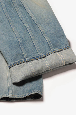 TRIPLE SEEM 6P DENIM DAMAGED
