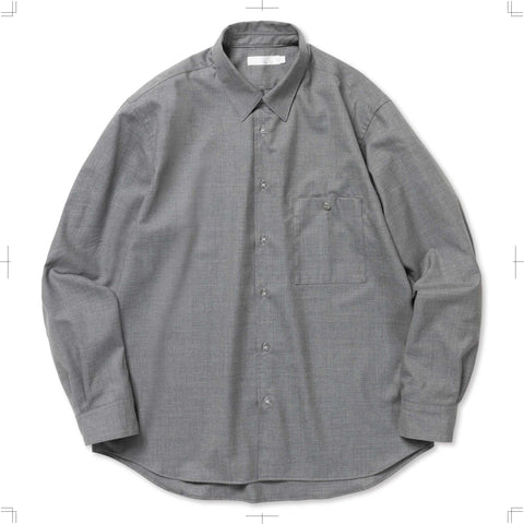 R24WSEM23/BASIC SHIRT WOOL