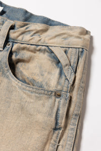 R25SSPEM13/TRIPLE SEAMS 6P DENIM WIDE BLEACH