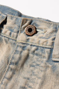R25SSPEM13/TRIPLE SEAMS 6P DENIM WIDE BLEACH