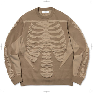 R24SKIT29/3D SKELTON KNIT