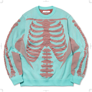 R24SKIT29/3D SKELTON KNIT