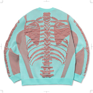 R24SKIT29/3D SKELTON KNIT