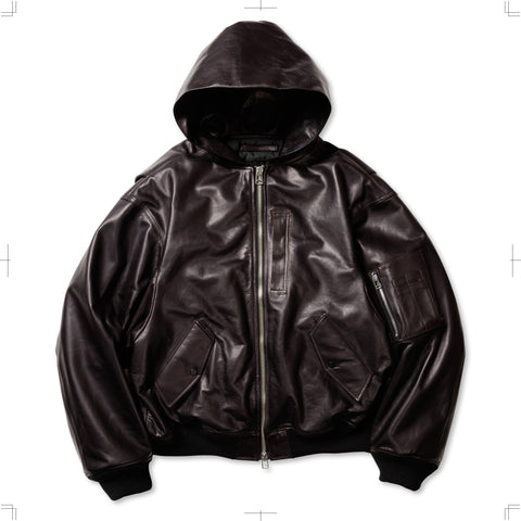 R25AWOMY01/LEATHER BOMBER JACKET