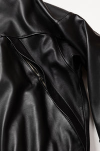 R25AWOMY02/LEATHER VENTILATION BLOUSON