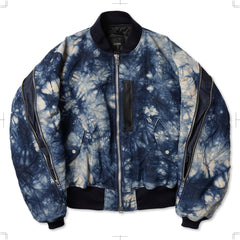 R25AWONY08M/MARBLE DYE BOMBER BLOUSON
