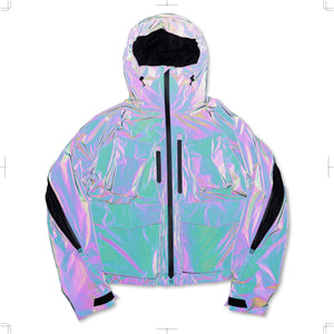 R25AWOYC02/VENTILATION SHELL PARKA HOLO REFLECTIVE