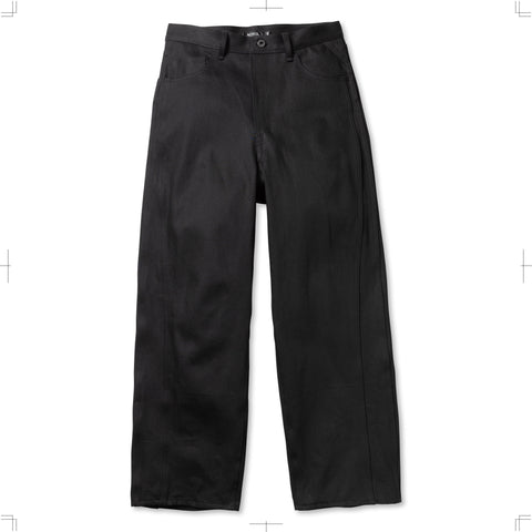 R25AWPEM08/TRIPLE SEAMS 6P DENIM WIDE BLACK