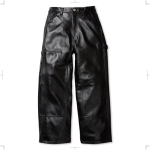 R25AWPMY03/LEATHER PAINTER PANTS