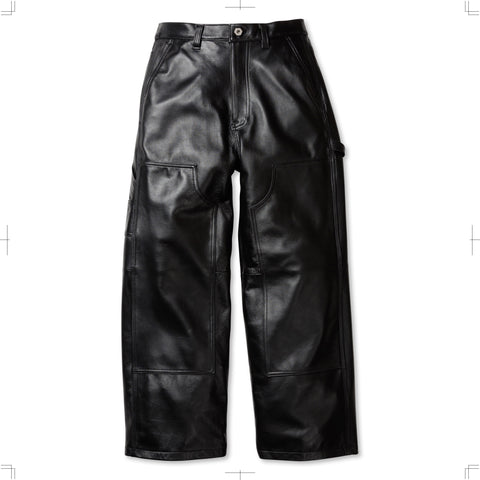R25AWPMY03/LEATHER PAINTER PANTS