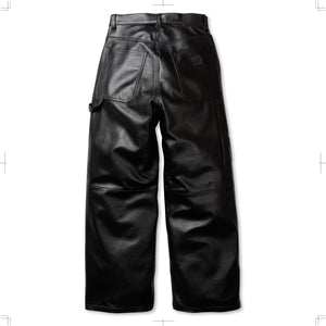 R25AWPMY03/LEATHER PAINTER PANTS