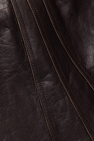R25AWPMY04/LEATHER TRIPLE SEAMS 6P SHORTS