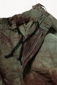 R25AWPNY09M/MARBLE DYE TORNADO PANTS