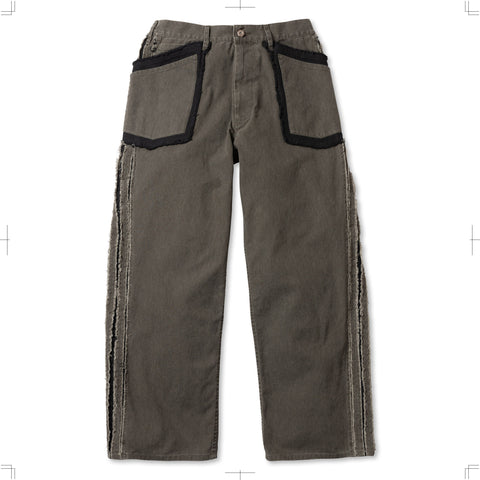 R25AWPNY14/SLASH CANVAS TROUSERS
