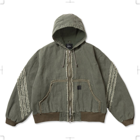 R25AWTNY12/SLASH CANVAS HOODIE JACKET