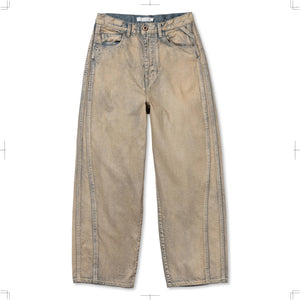R25SSPEM13/TRIPLE SEAMS 6P DENIM WIDE BLEACH