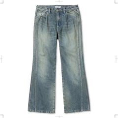 R25SSPEM15/TRIPLE SEAMS 6P DENIM FLARE DAMAGE