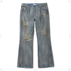 R25SSPEM16/TRIPLE SEAMS 6P DENIM FLARE BORO
