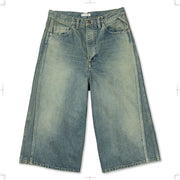 R25SSPEM18/TRIPLE SEAMS 6P DENIM SHORTS DAMAGE