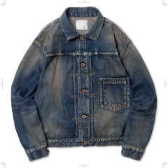 R25SSTNY01/DOUBLE SEAM DENIM JACKET